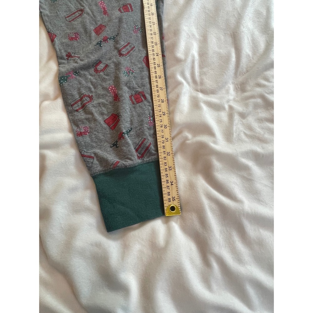 Torrid Sleep Women 3 Christmas Holiday Gift Print Pajama Jogger Pants Grey Green - Picture 4 of 10